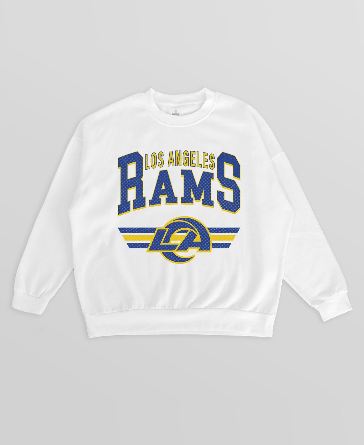 Женская толстовка Gameday Couture White Los Angeles Rams Oversized Swift Strike Premium Fleece — фото 2