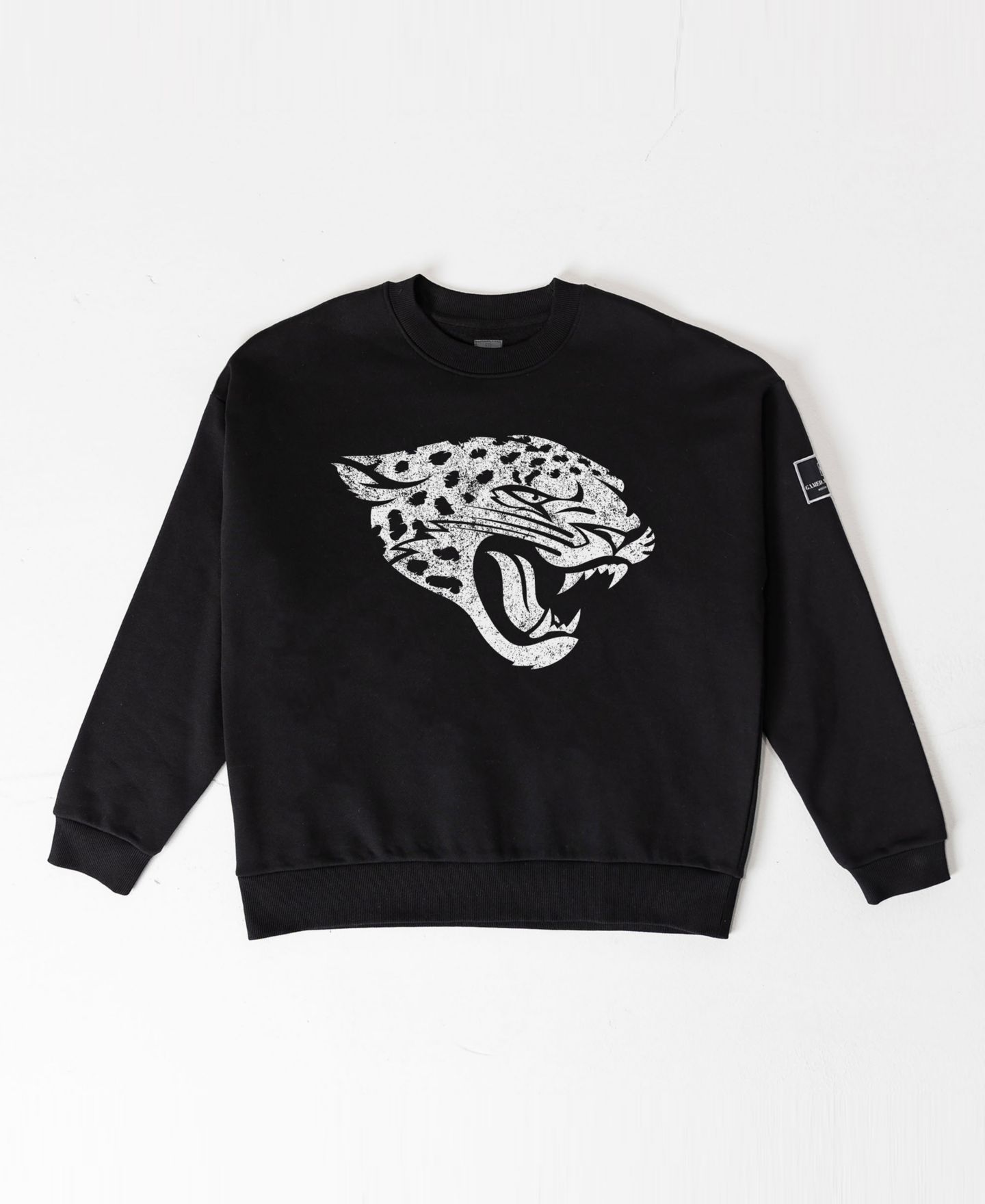 Женская толстовка Gameday Couture Black Jacksonville Jaguars Bold Move Black Label Premium Drop Shoulder — фото 5