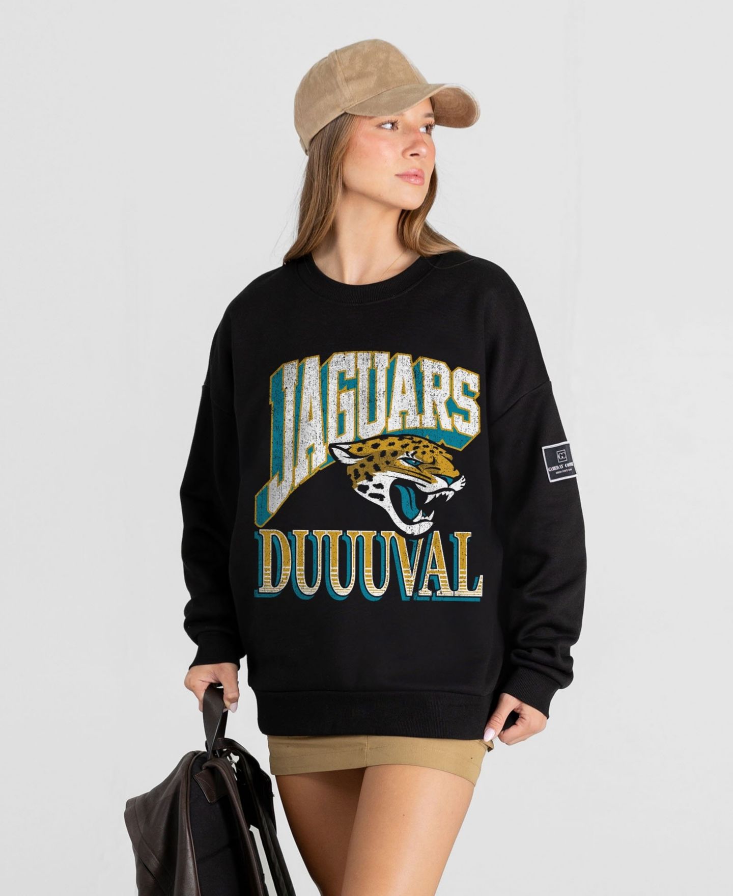 Женская толстовка Gameday Couture Black Jacksonville Jaguars Victory Prime Black Label Premium Drop Shoulder — фото 4
