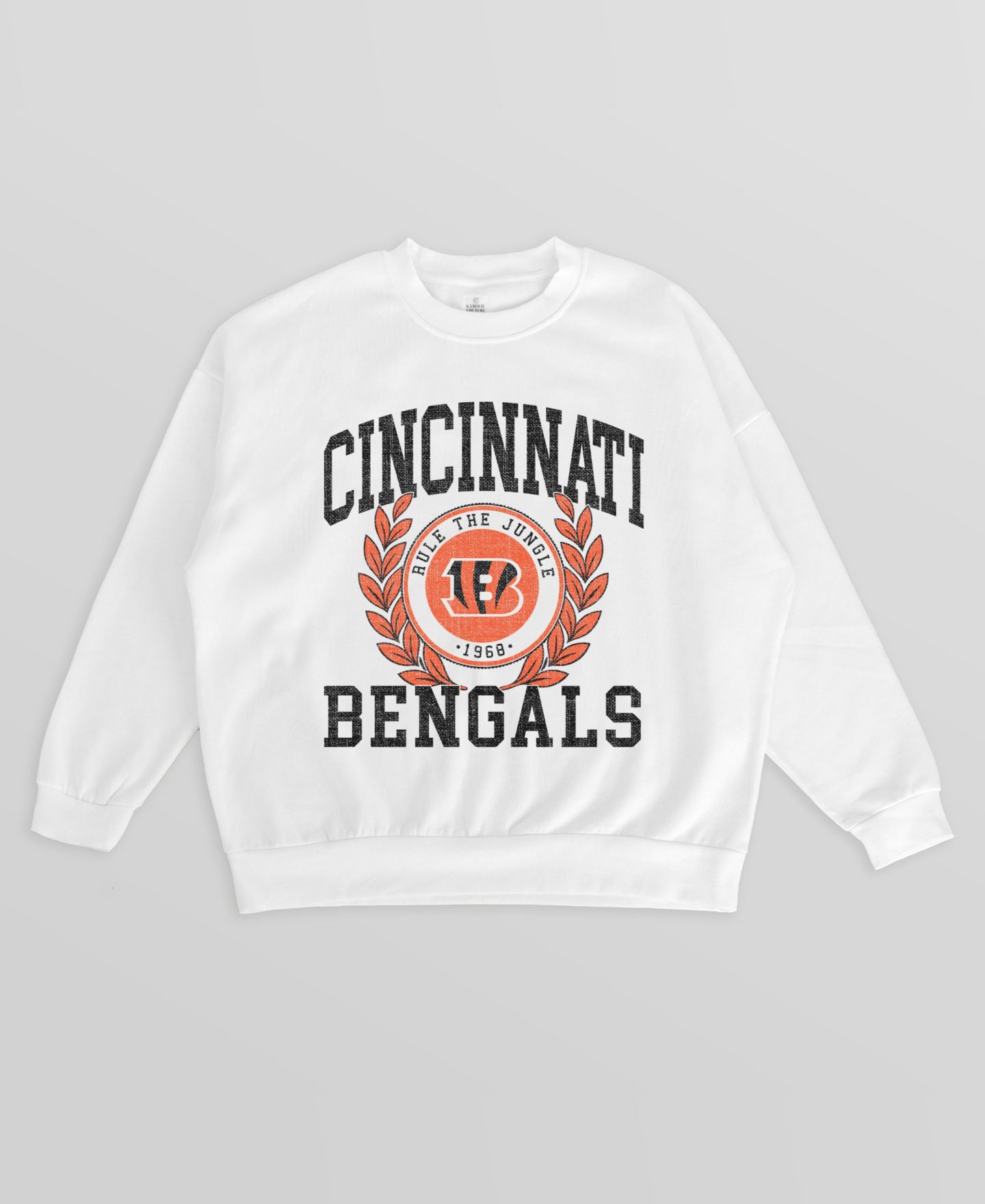 Женская толстовка Gameday Couture White Cincinnati Bengals Gold Standard Oversized Premium Drop Shoulder — фото 5