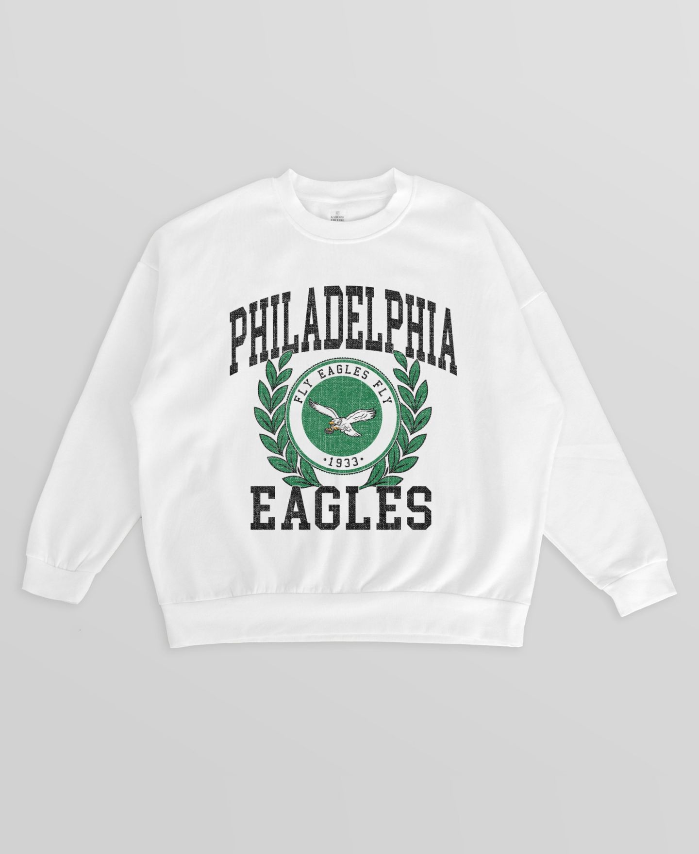Женская толстовка Gameday Couture White Philadelphia Eagles Gold Standard Oversized Premium Drop Shoulder — фото 5