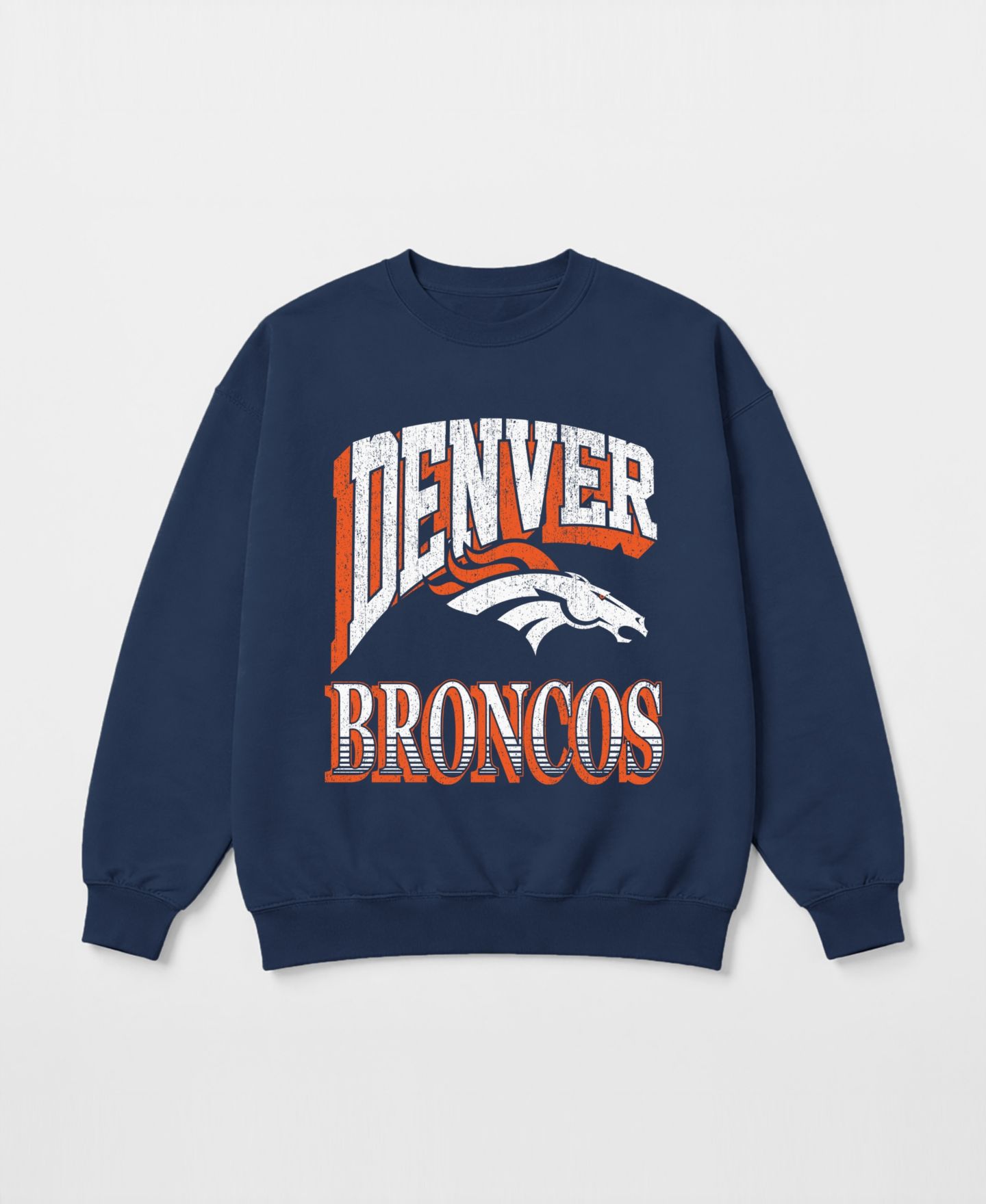 Женская толстовка Gameday Couture Navy Denver Broncos Main Character Oversized Premium Drop Shoulder — фото 5