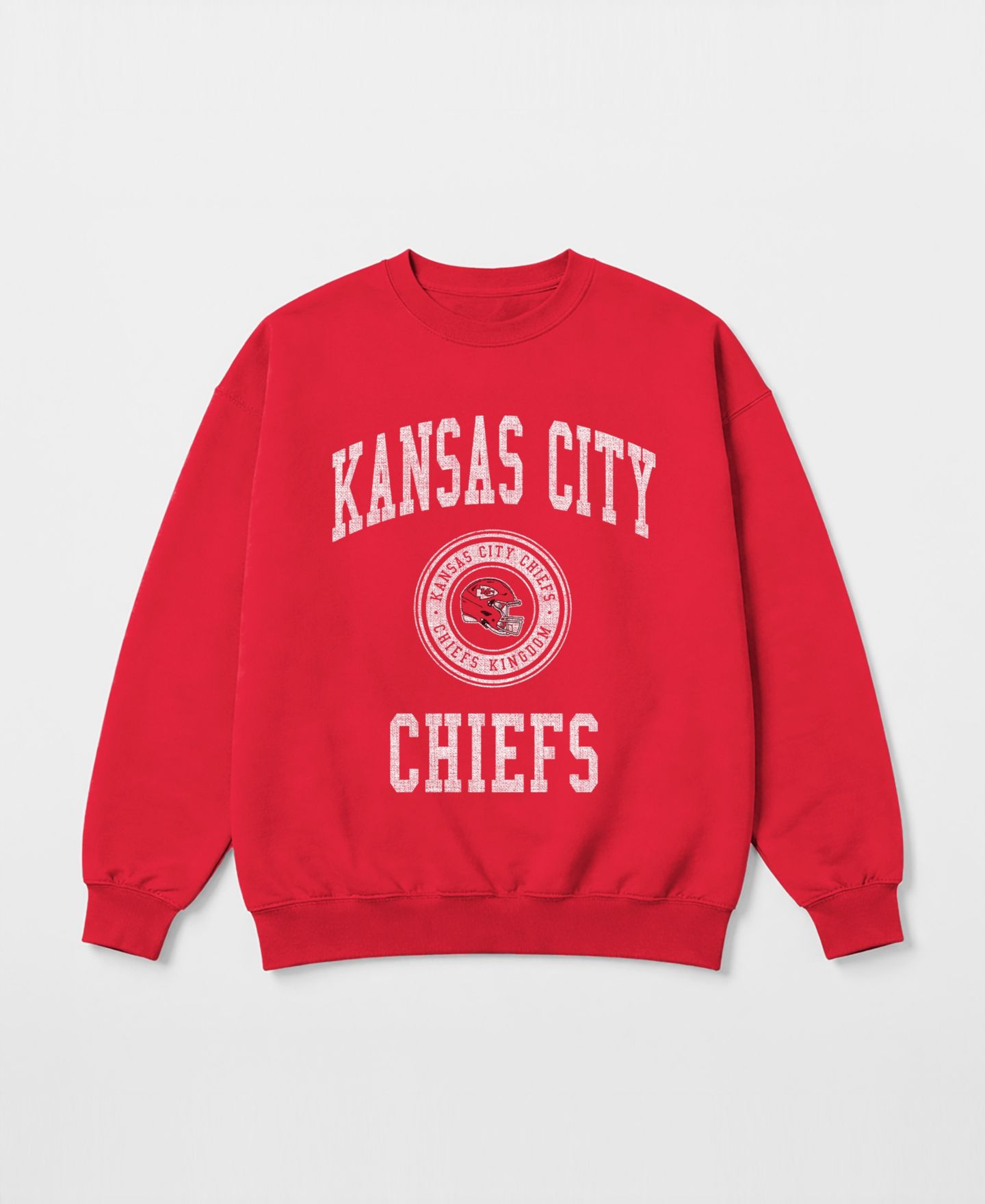 Женская толстовка Gameday Couture Red Kansas City Chiefs Prime Play Oversized Premium Drop Shoulder — фото 5