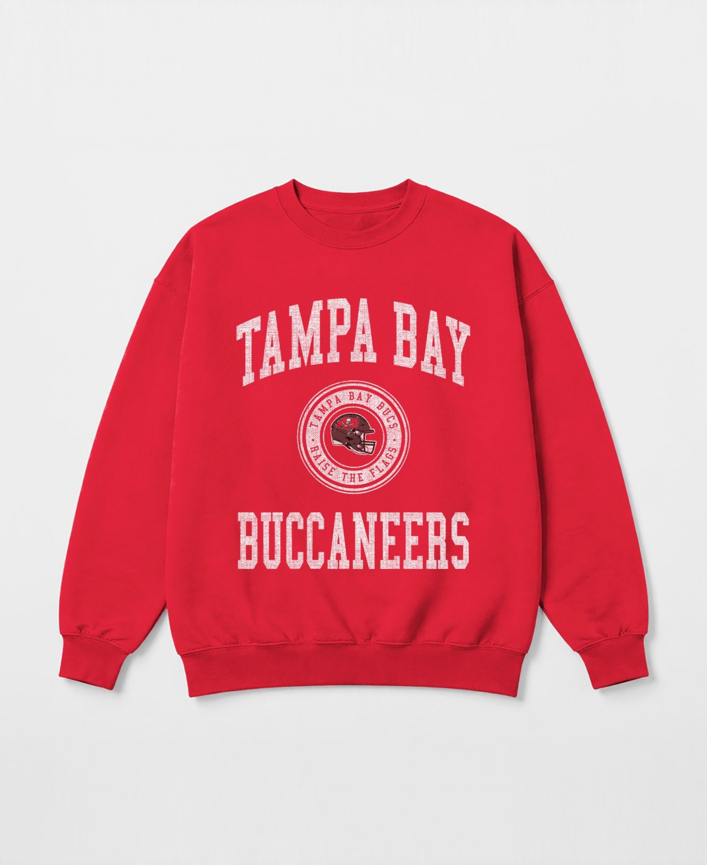 Женская толстовка Gameday Couture Red Tampa Bay Buccaneers Prime Play Oversized Premium Drop Shoulder — фото 4