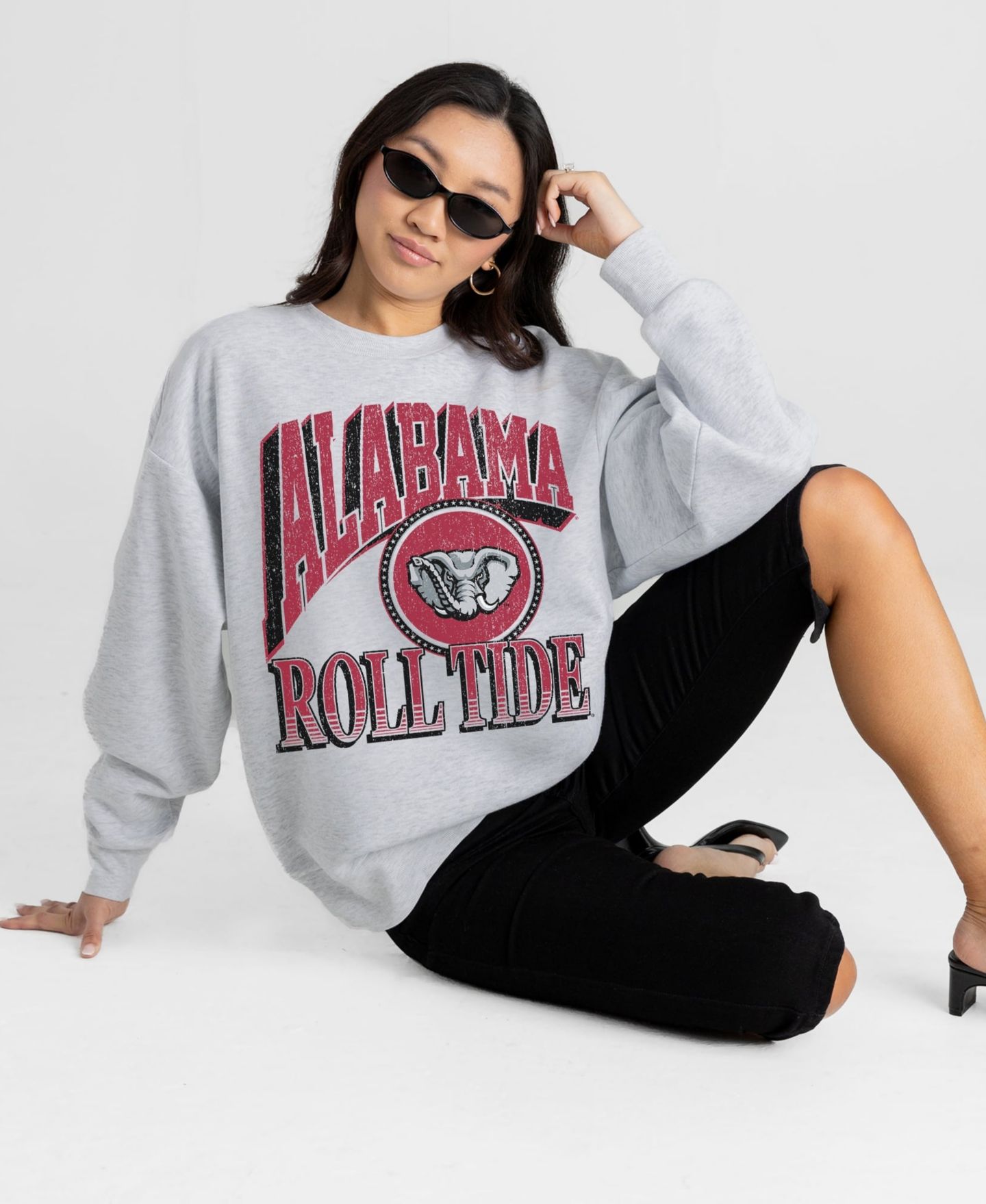 Женская толстовка Gameday Couture Ash Alabama Crimson Tide Game On — фото 3