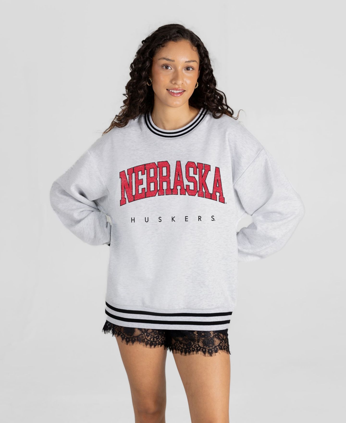 Женская толстовка Gameday Couture Ash Nebraska Huskers Easy Energy — фото 4
