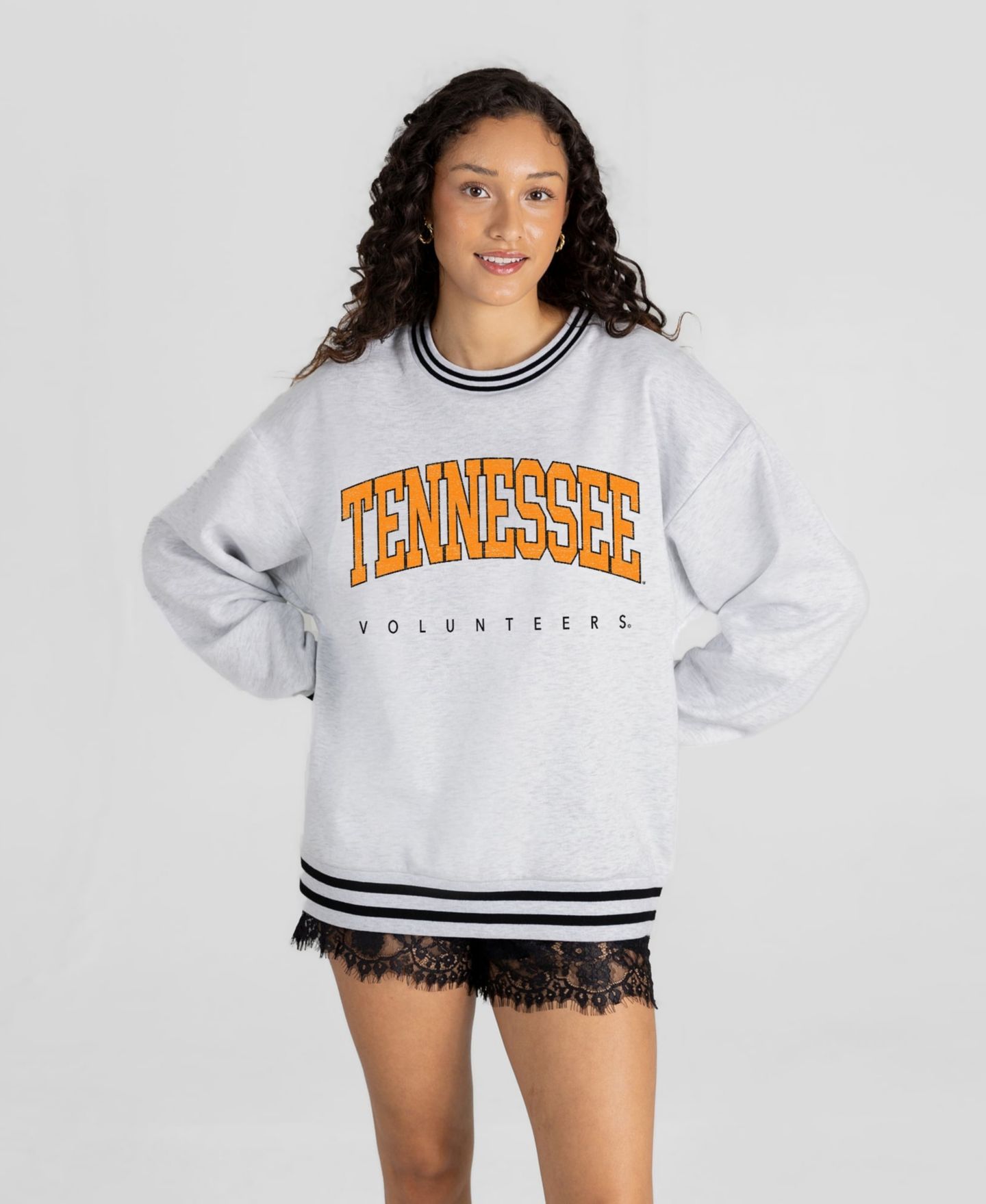 Женская толстовка Gameday Couture Ash Tennessee Volunteers Easy Energy — фото 4