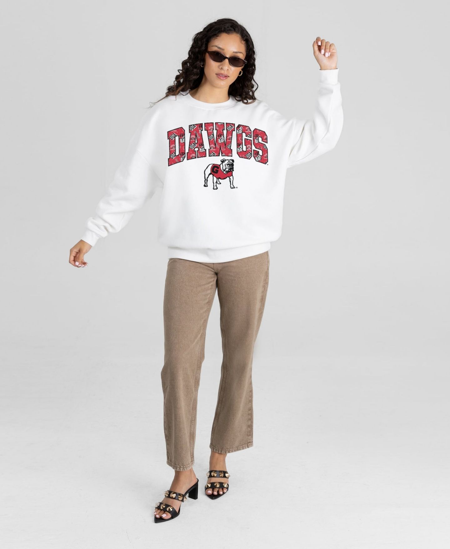 Женская толстовка Gameday Couture White Georgia Bulldogs Sweet Play — фото 3