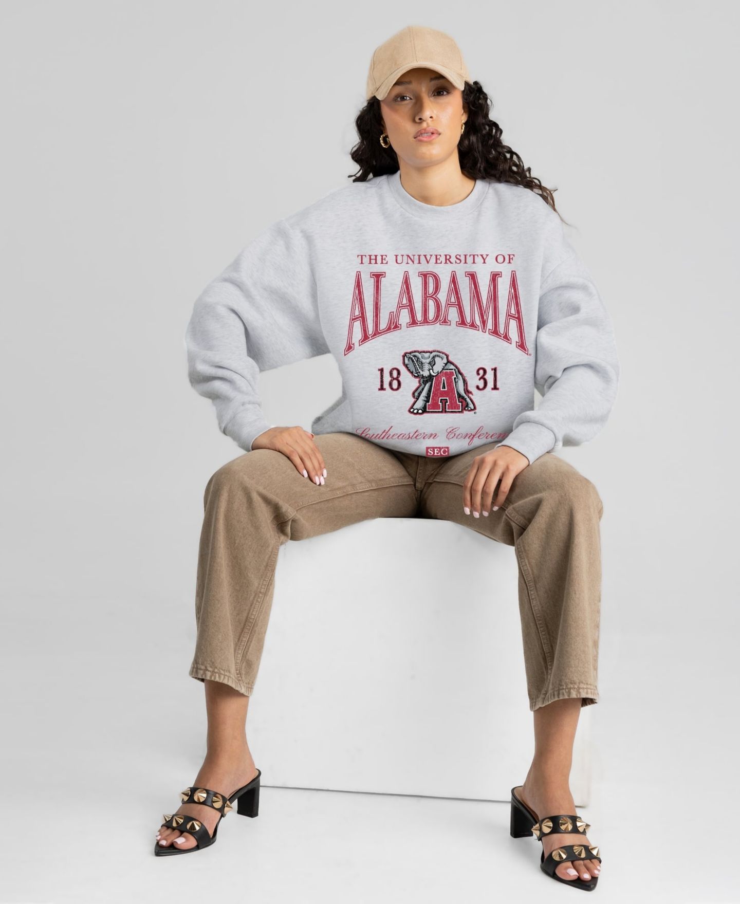 Женская толстовка Gameday Couture Ash Alabama Crimson Tide Instant Classic — фото 4