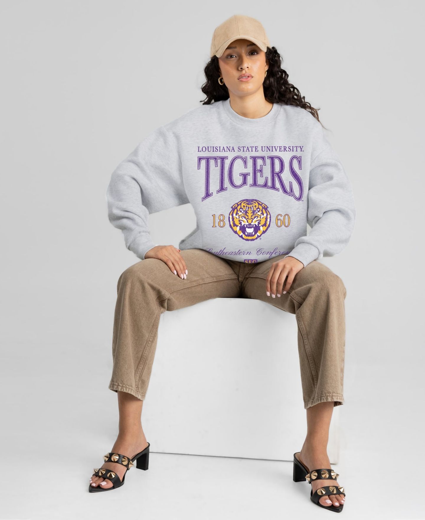 Женская толстовка Gameday Couture Ash LSU Tigers Instant Classic — фото 4