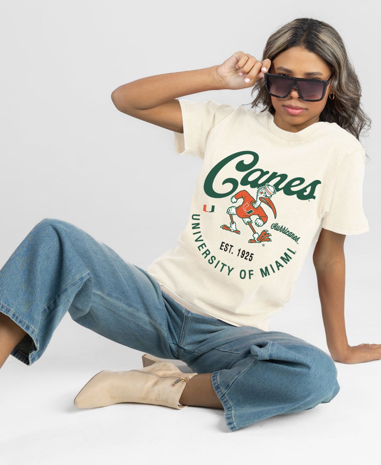 Женская футболка Gameday Couture Natural Miami Hurricanes You Know Our Name — фото 4