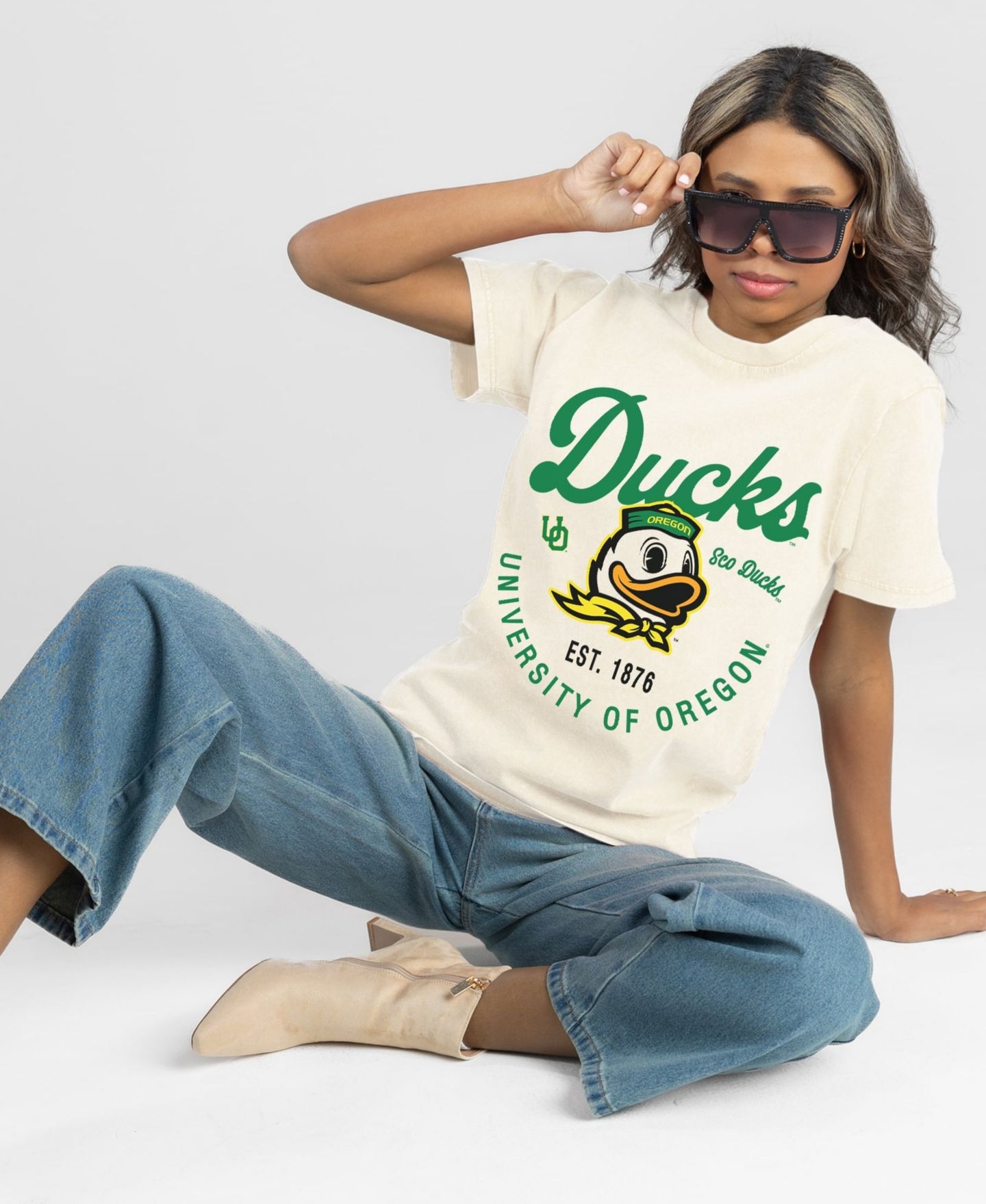 Женская футболка Gameday Couture Natural Oregon Ducks You Know Our Name — фото 4