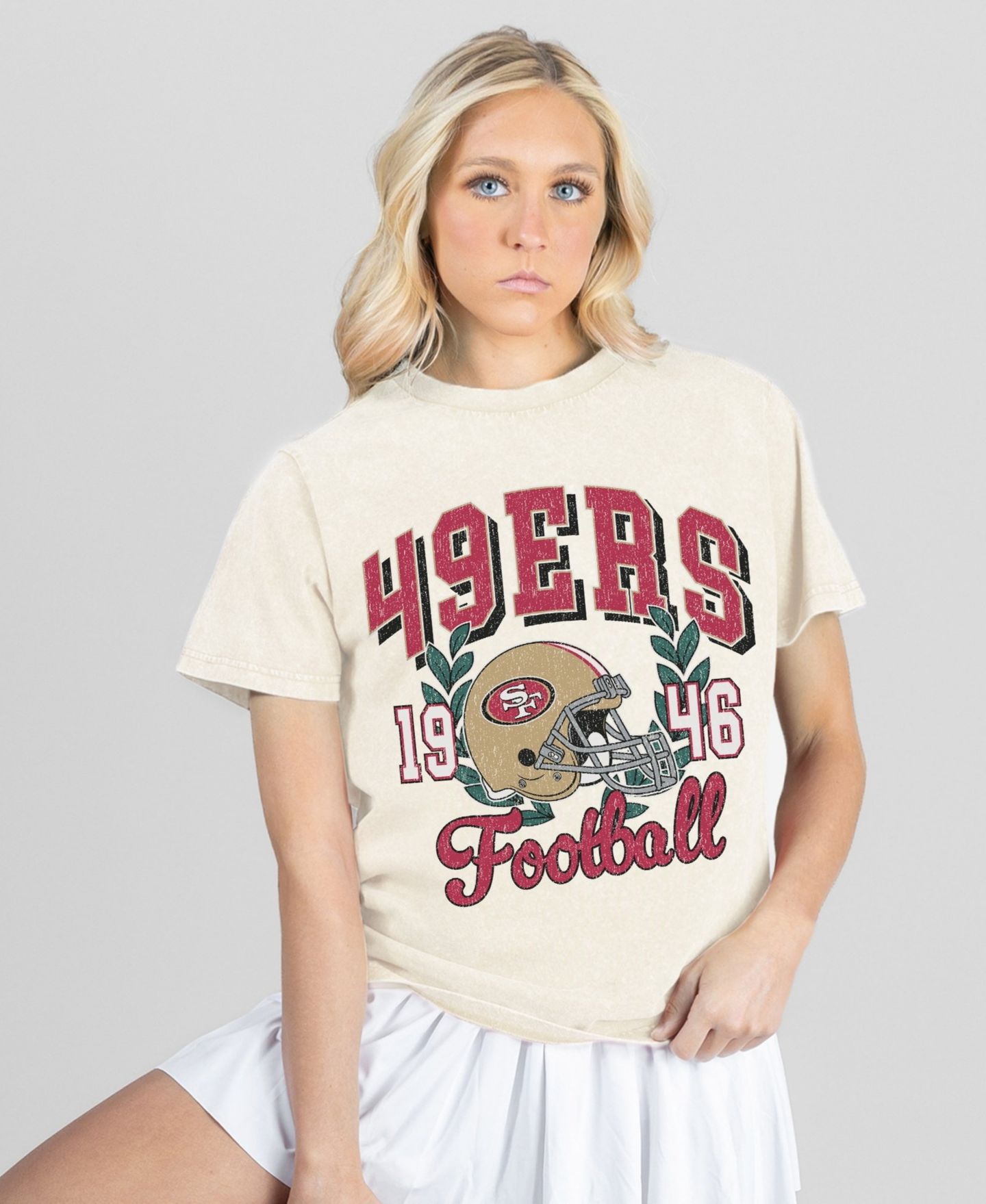 Женская футболка Gameday Couture Natural San Francisco 49ers Raised on Victory — фото 4
