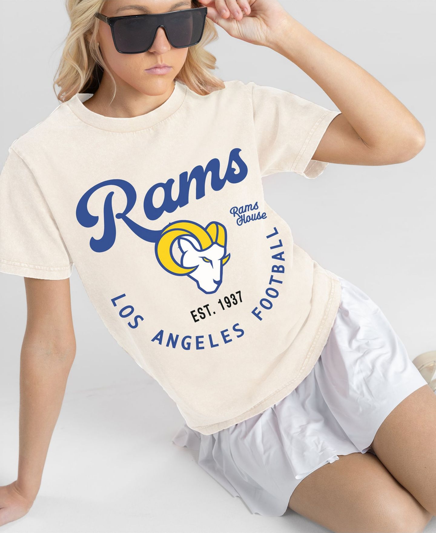Женская футболка Gameday Couture Natural Los Angeles Rams You Know Our Name — фото 4
