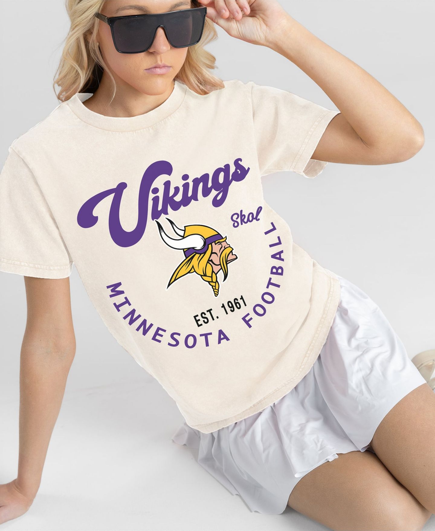 Женская футболка Gameday Couture Natural Minnesota Vikings You Know Our Name — фото 4