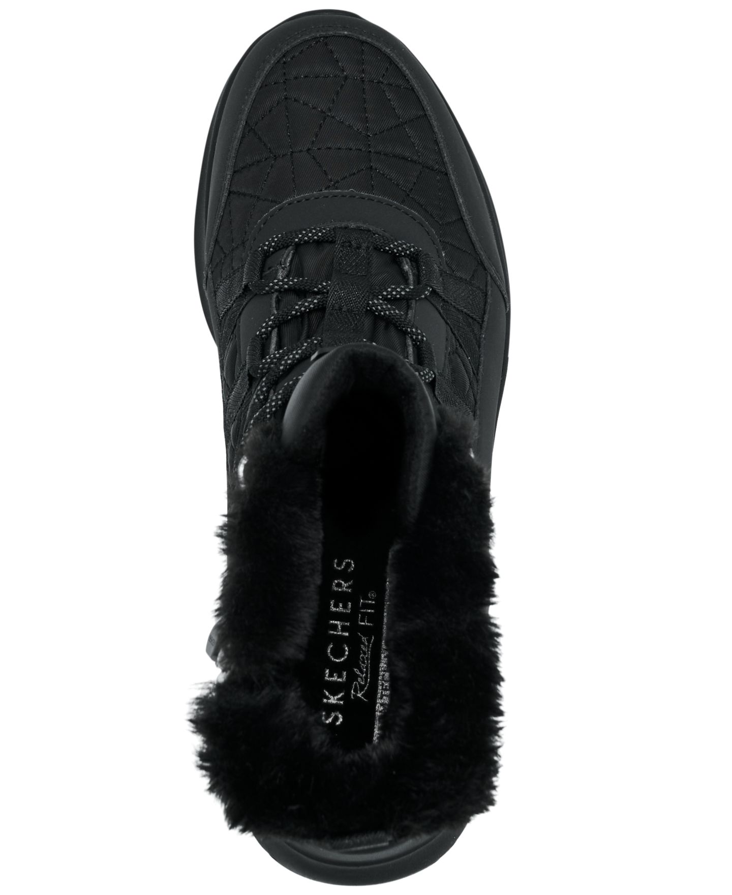 Женские кроссовки Skechers Slip-Ins: Ultra Flex 4.0 - Winter Rush Sneaker, цвет: Чёрный — фото 5