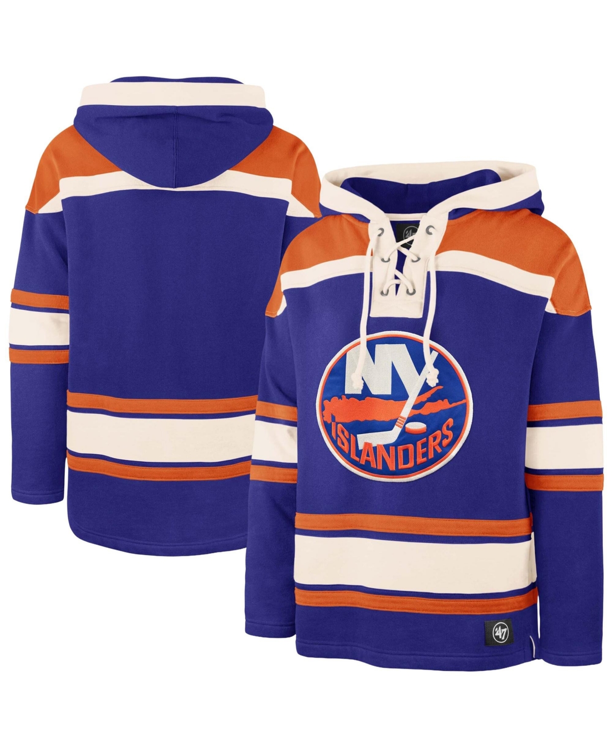 '47 Brand Men's Royal New York Islanders Superior Lacer Hoodie - Royal