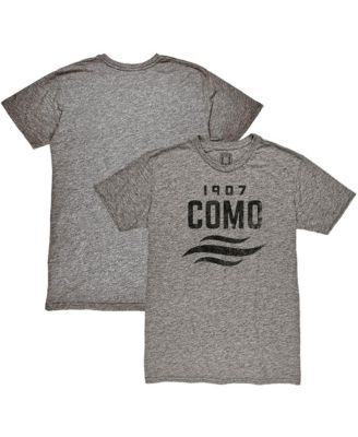 Men's Heather Gray Como 1907 Mono Crest Twisted Tri-Blend Slub T-Shirt