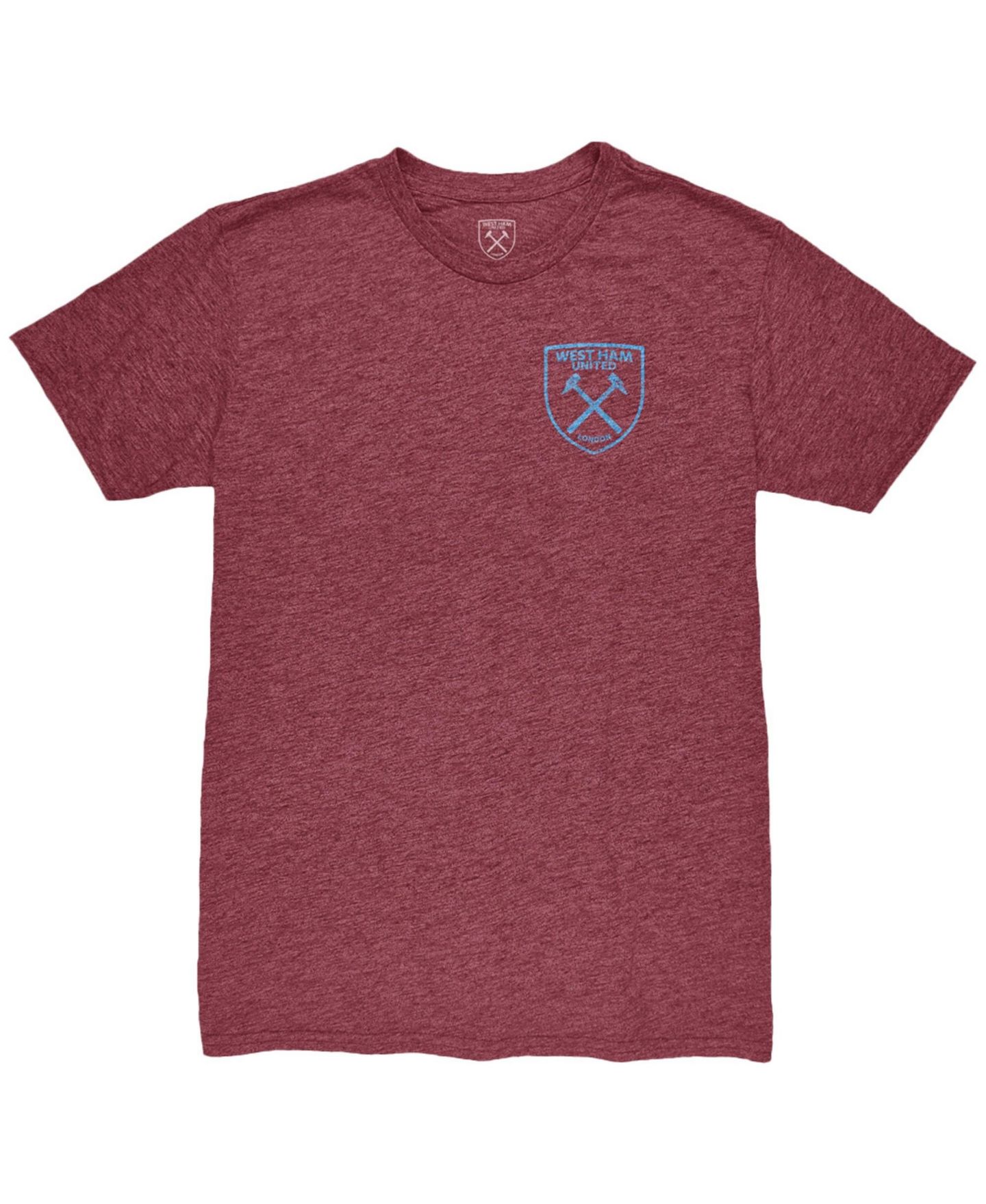 Мужская футболка 1863FC Claret West Ham United Front Back Date Twisted Tri-Blend — фото 2