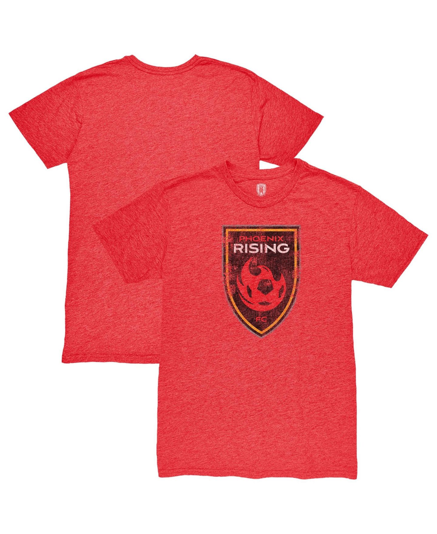 Мужская футболка 1863FC Heather Red Phoenix Rising FC Vintage Tri-Blend — фото 1