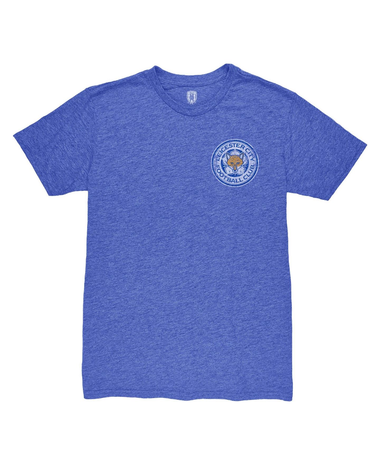 Мужская футболка 1863FC Blue Leicester City Left Color Badge Vintage Tri-Blend — фото 2
