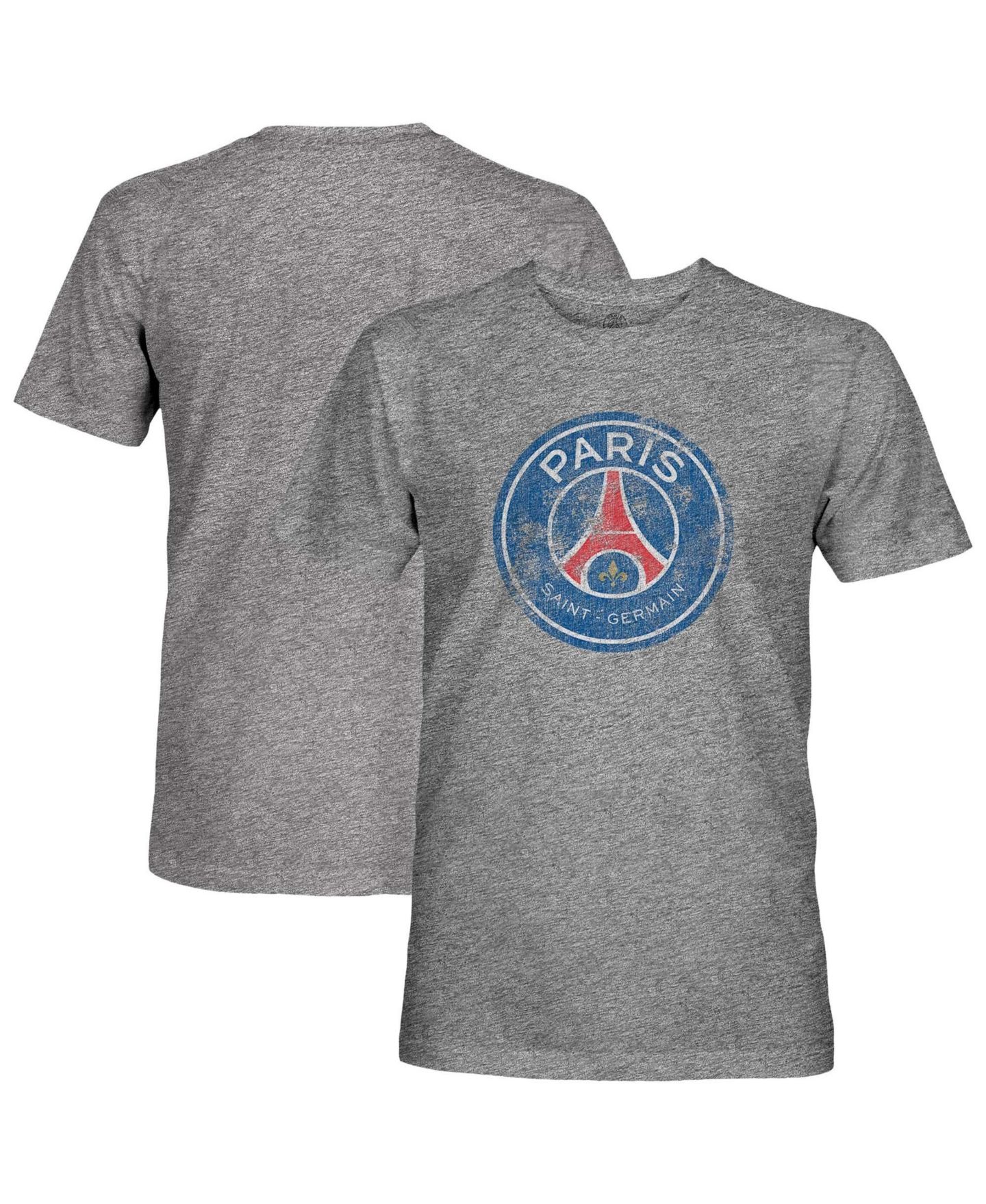 Мужская футболка 1863FC Heather Gray Paris Saint-Germain Color Badge Vintage Tri-Blend — фото 1