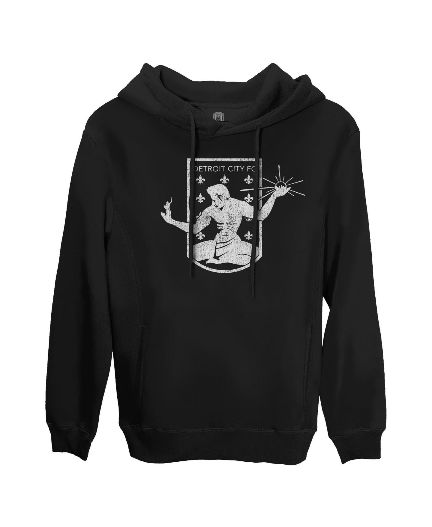 Мужское худи 1863FC Black Detroit City FC Fleece Pullover — фото 2