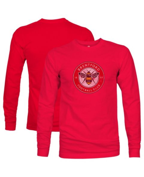 Мужская футболка 1863FC Red Brentford FC Color Badge Long-Sleeve