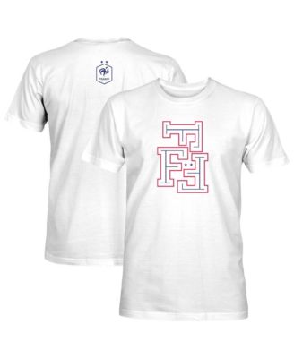 Men's White France National Team Triple T-Shirt