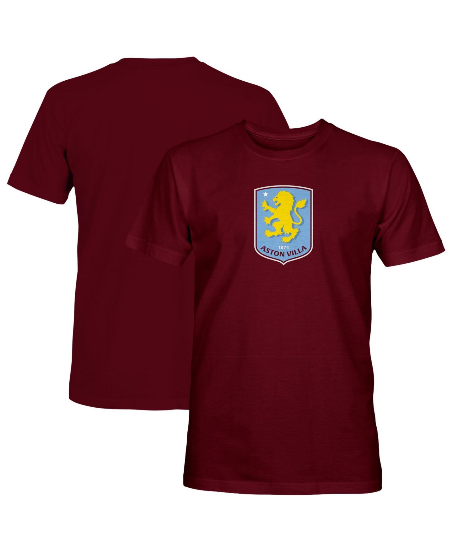Мужская футболка 1863FC Maroon Aston Villa Color Badge — фото 1