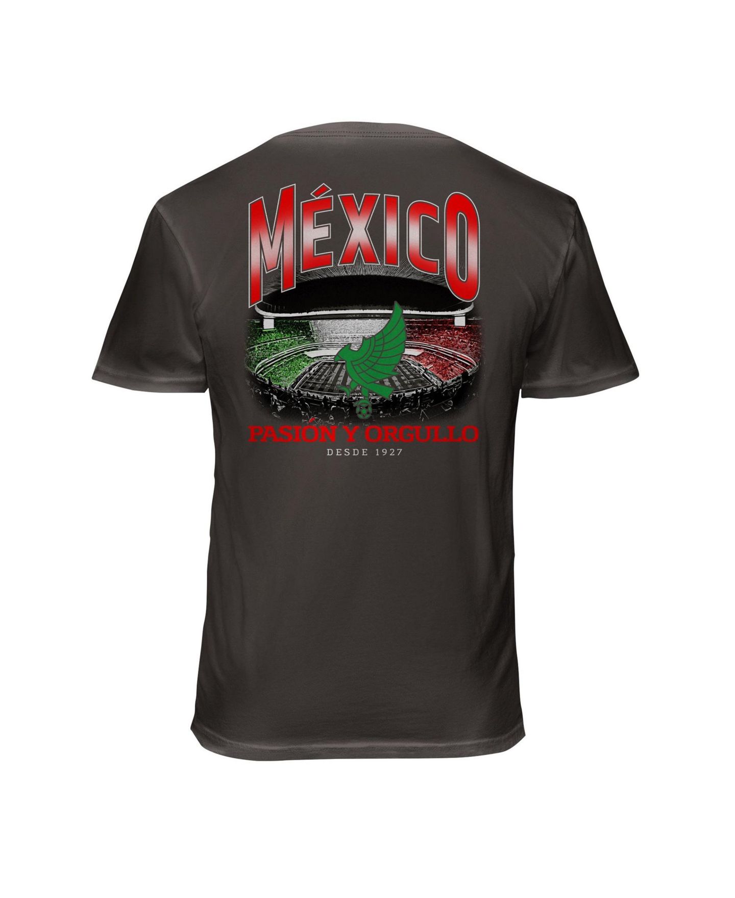 Мужская футболка 1863FC Gray Mexico National Team Wordmark Cotton — фото 3