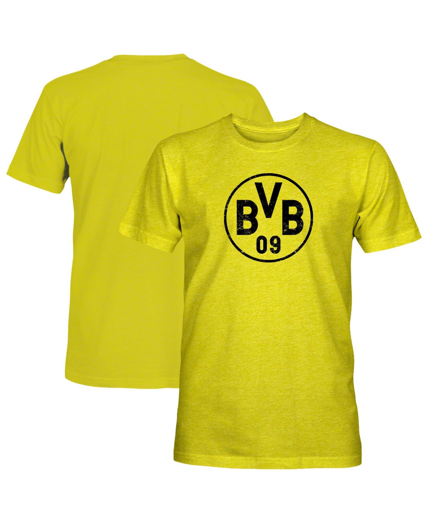 Мужская футболка 1863FC Yellow Borussia Dortmund Mono Badge Vintage Tri-Blend — фото 1