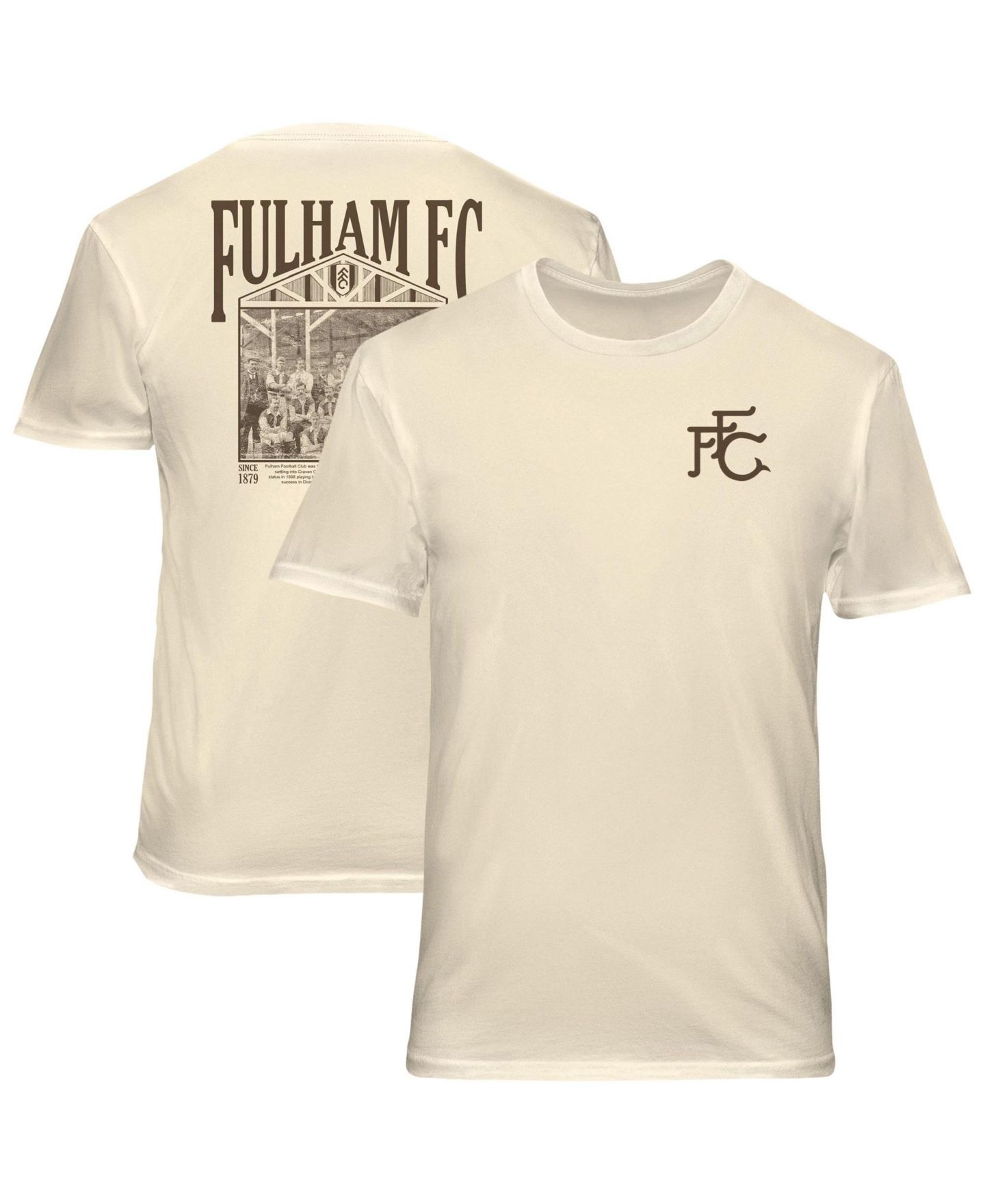 Мужская футболка 1863FC Cream Fulham Vintage Soft Wash — фото 1