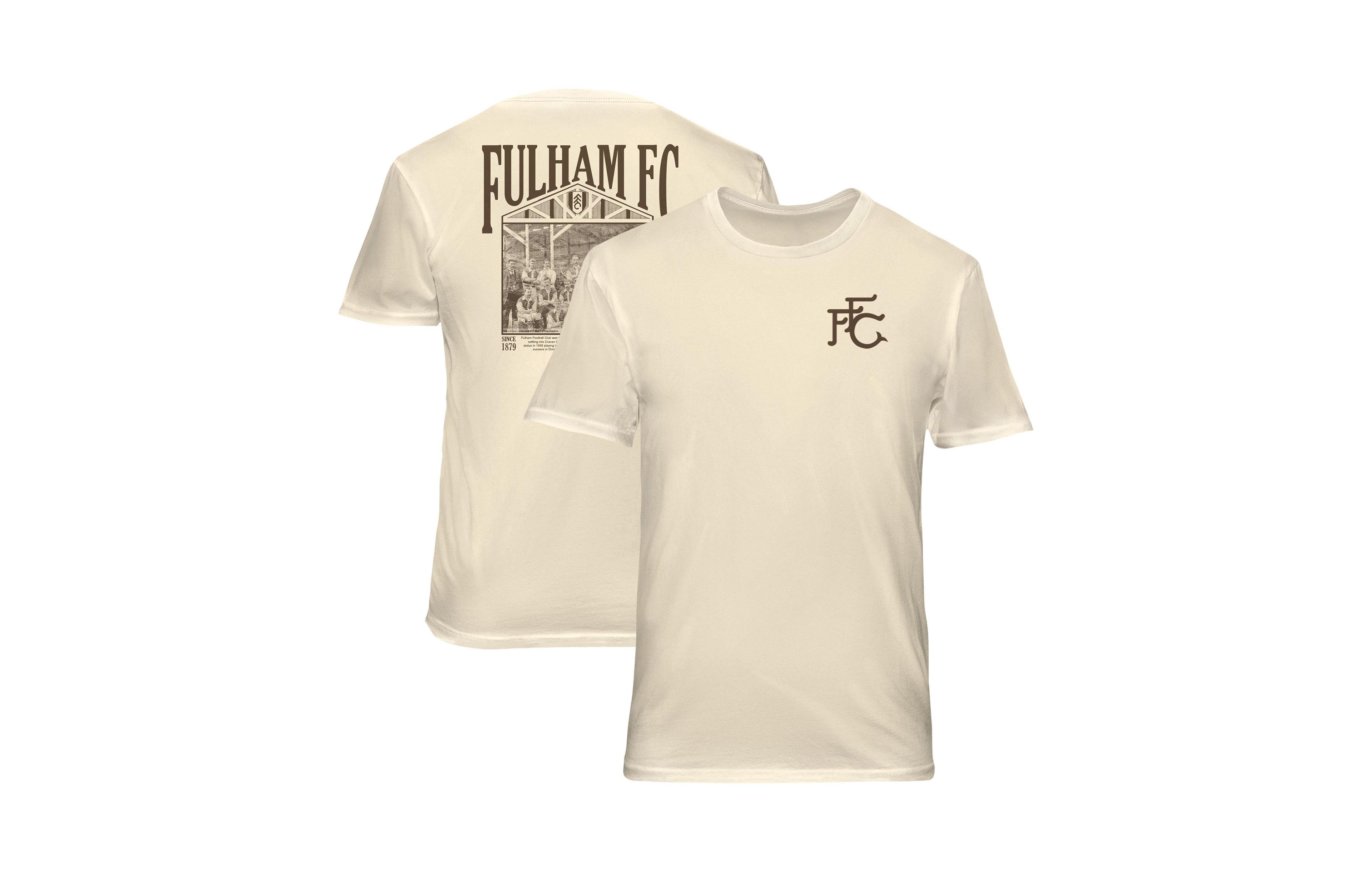 1863FC Men's Cream Fulham Vintage Soft Wash T-Shirt
