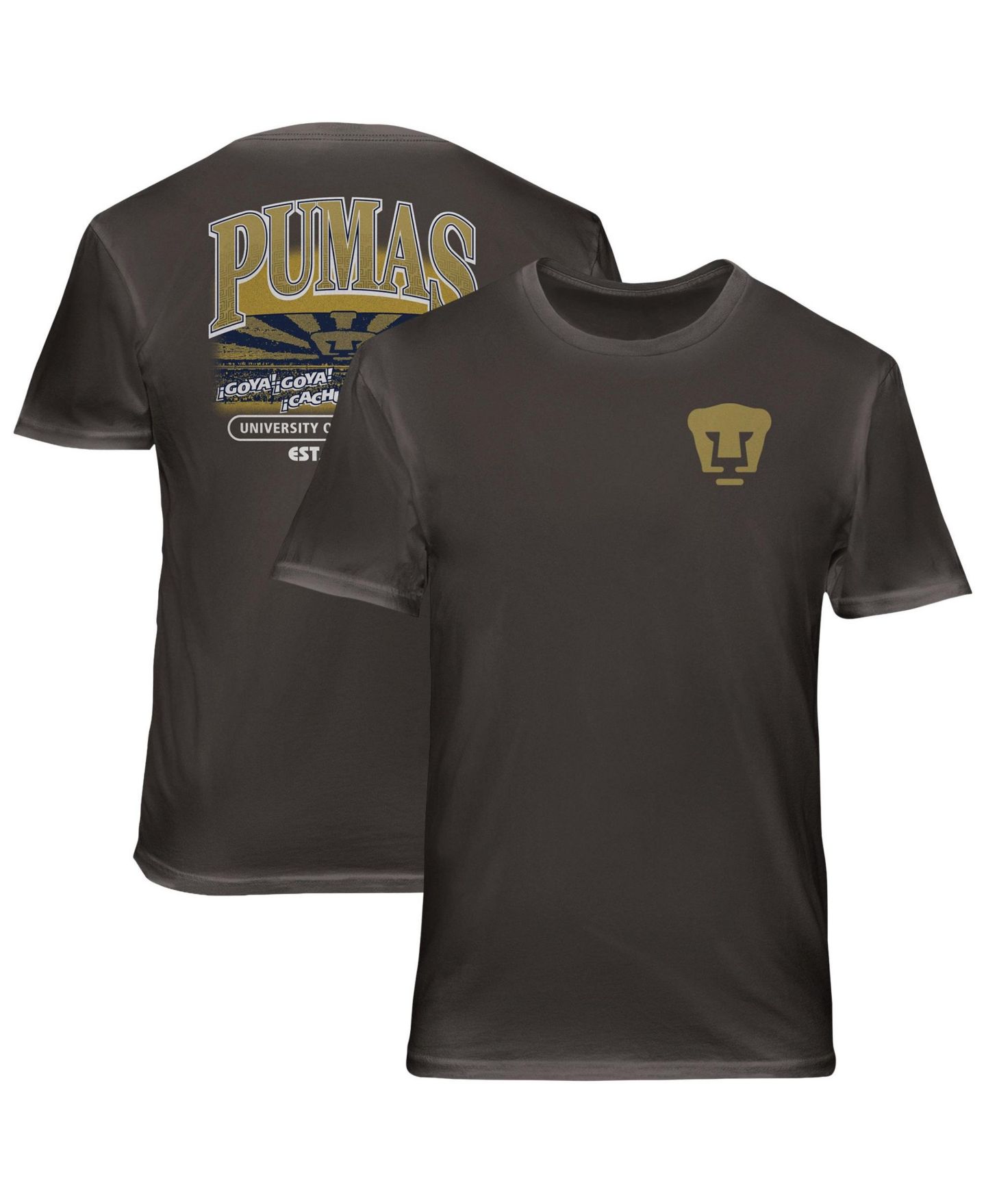 Мужская футболка 1863FC Gray Pumas Wordmark Cotton — фото 1