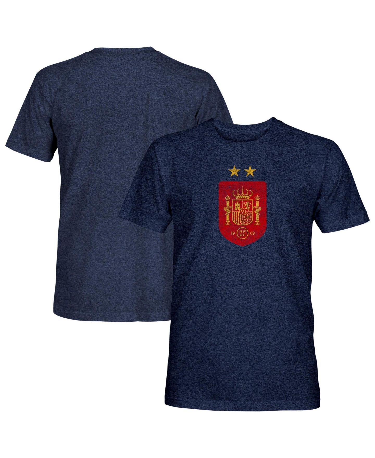 Мужская футболка 1863FC Navy Spain National Team Color Badge Tri-Blend — фото 1