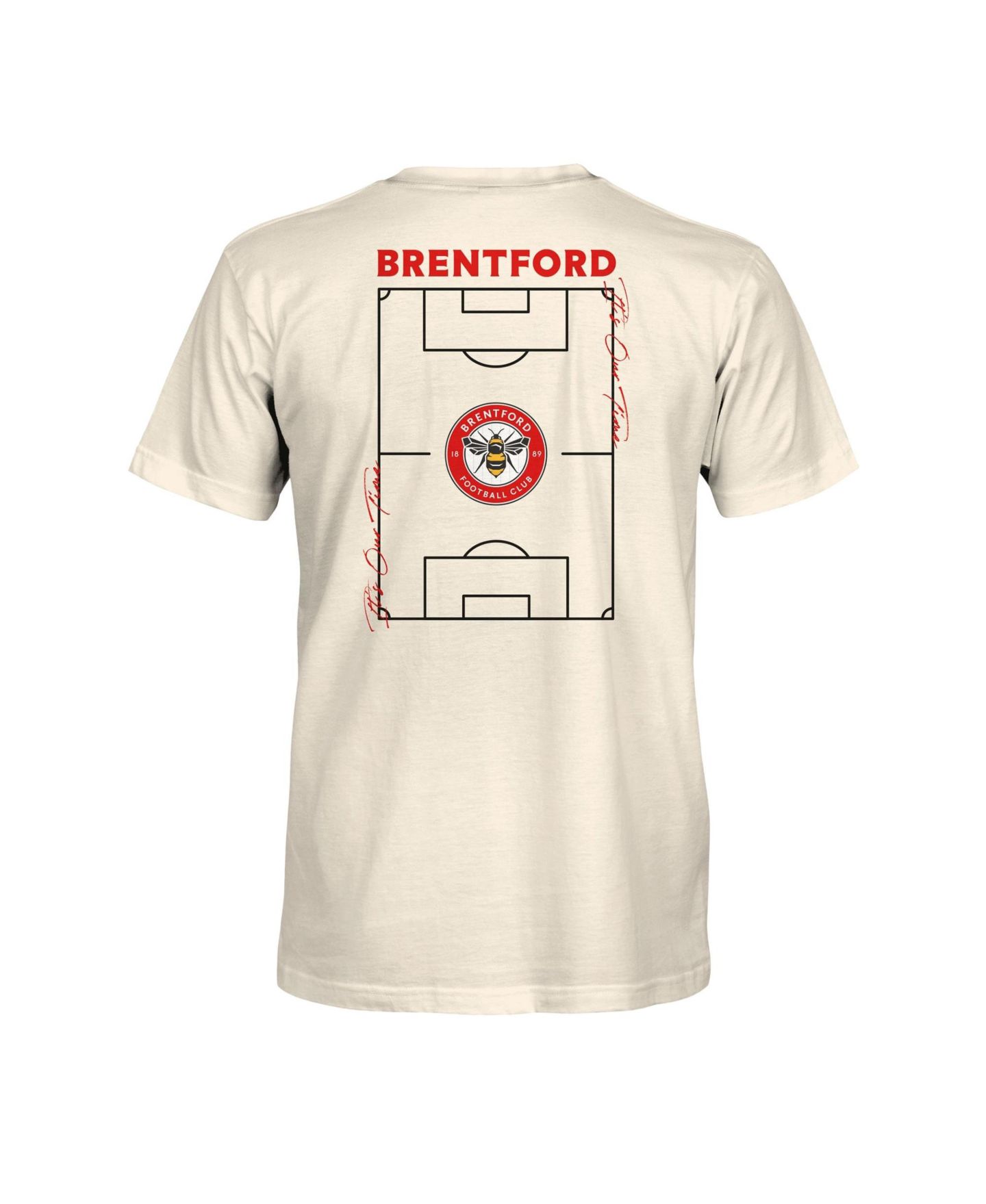 Мужская футболка 1863FC Cream Brentford FC Own the Pitch Heavyweight — фото 3