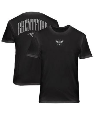 Men's Black Brentford FC Back Wordmark Soft Wash T-Shirt