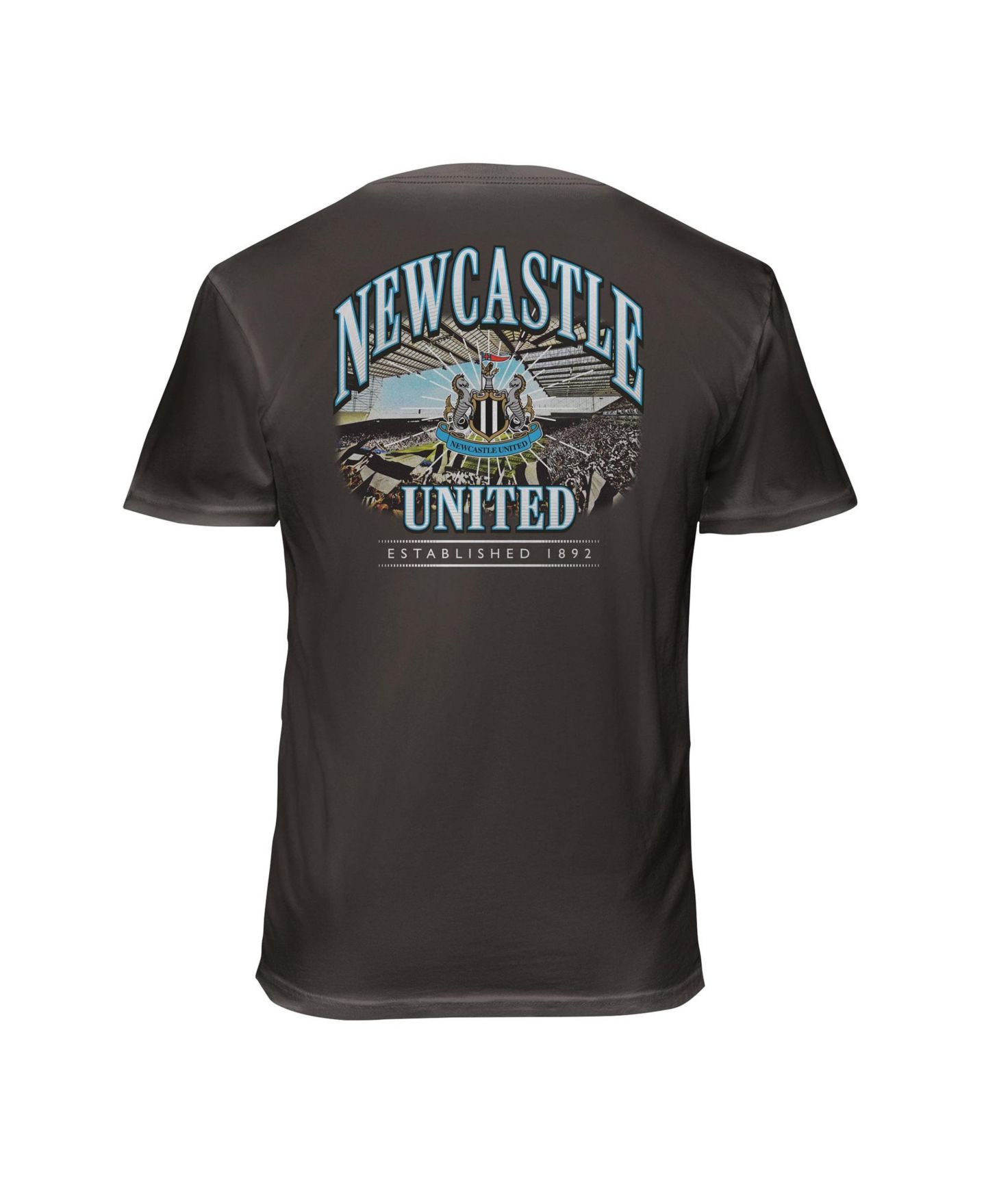 Мужская футболка 1863FC Gray Newcastle United Wordmark Cotton — фото 3