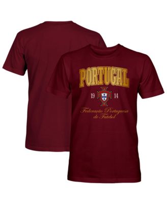 Men's Maroon Portugal National Team Gradient Wordmark T-Shirt