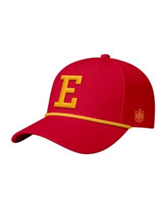 Men's Red Spain National Team Monogram Relief Adjustable Hat