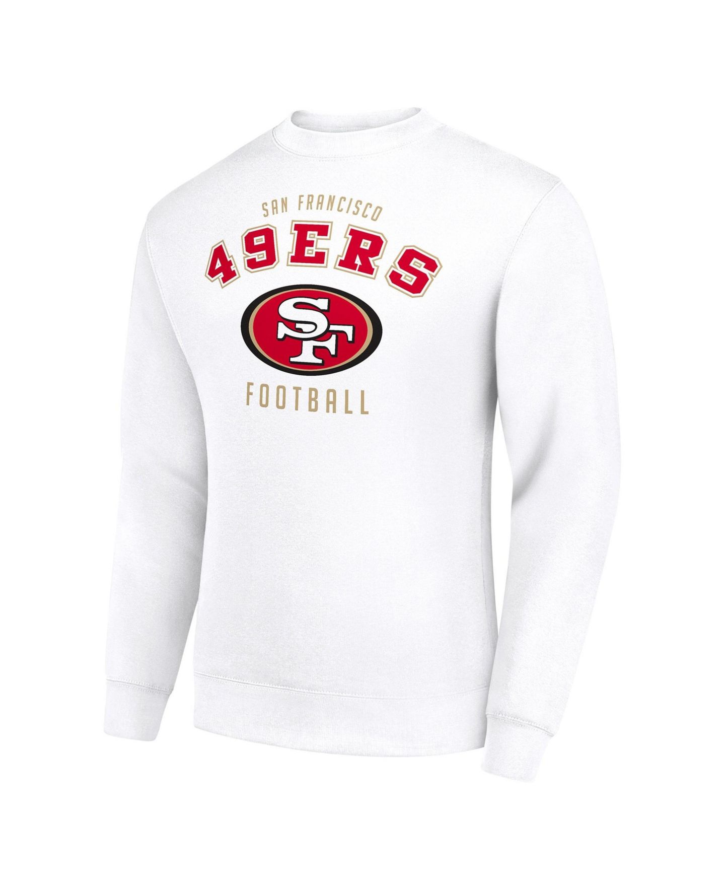Мужская толстовка Starter White San Francisco 49ers Team Logo Pullover — фото 2