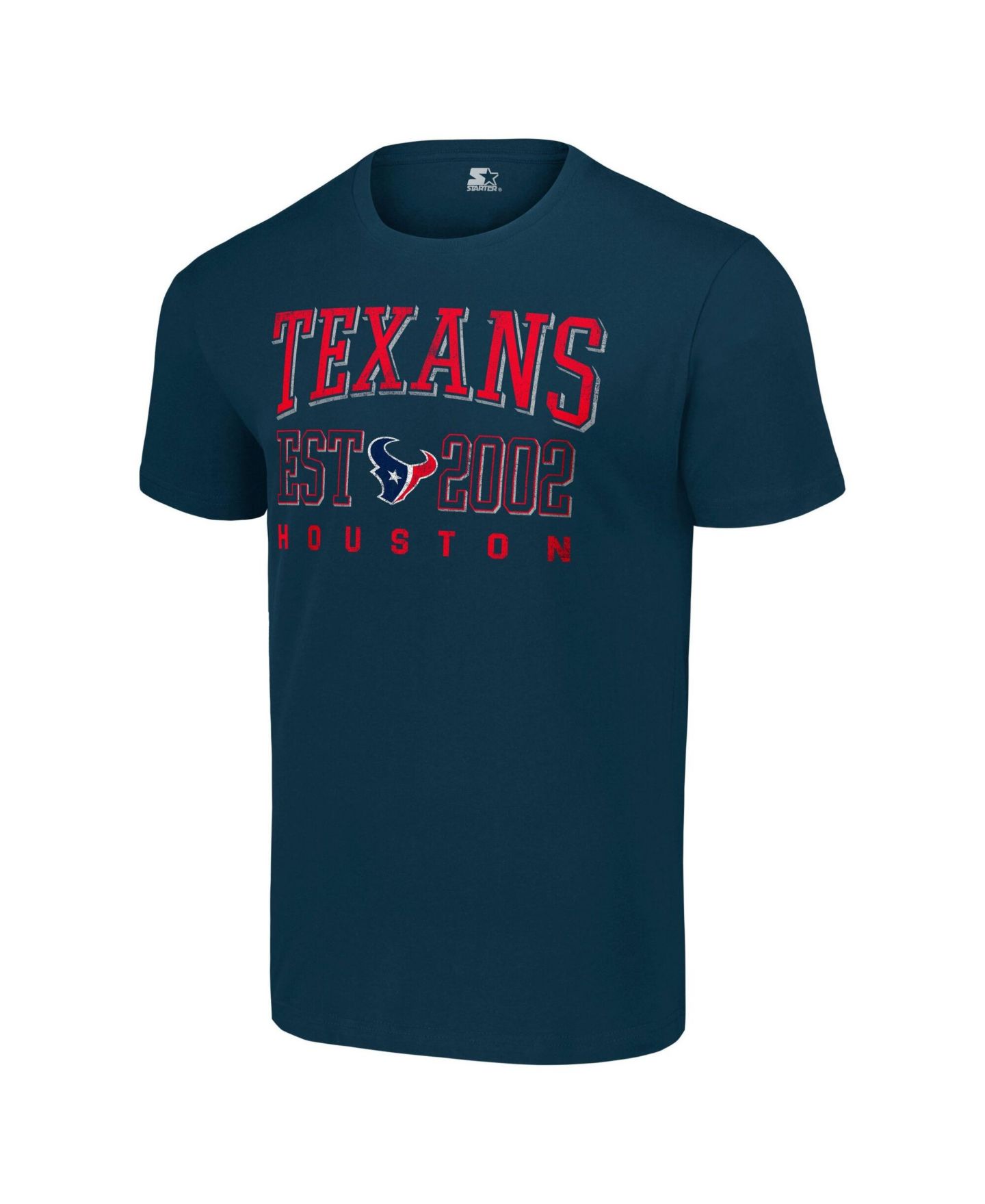 Мужская футболка Starter Navy Houston Texans Distressed Graphic — фото 2