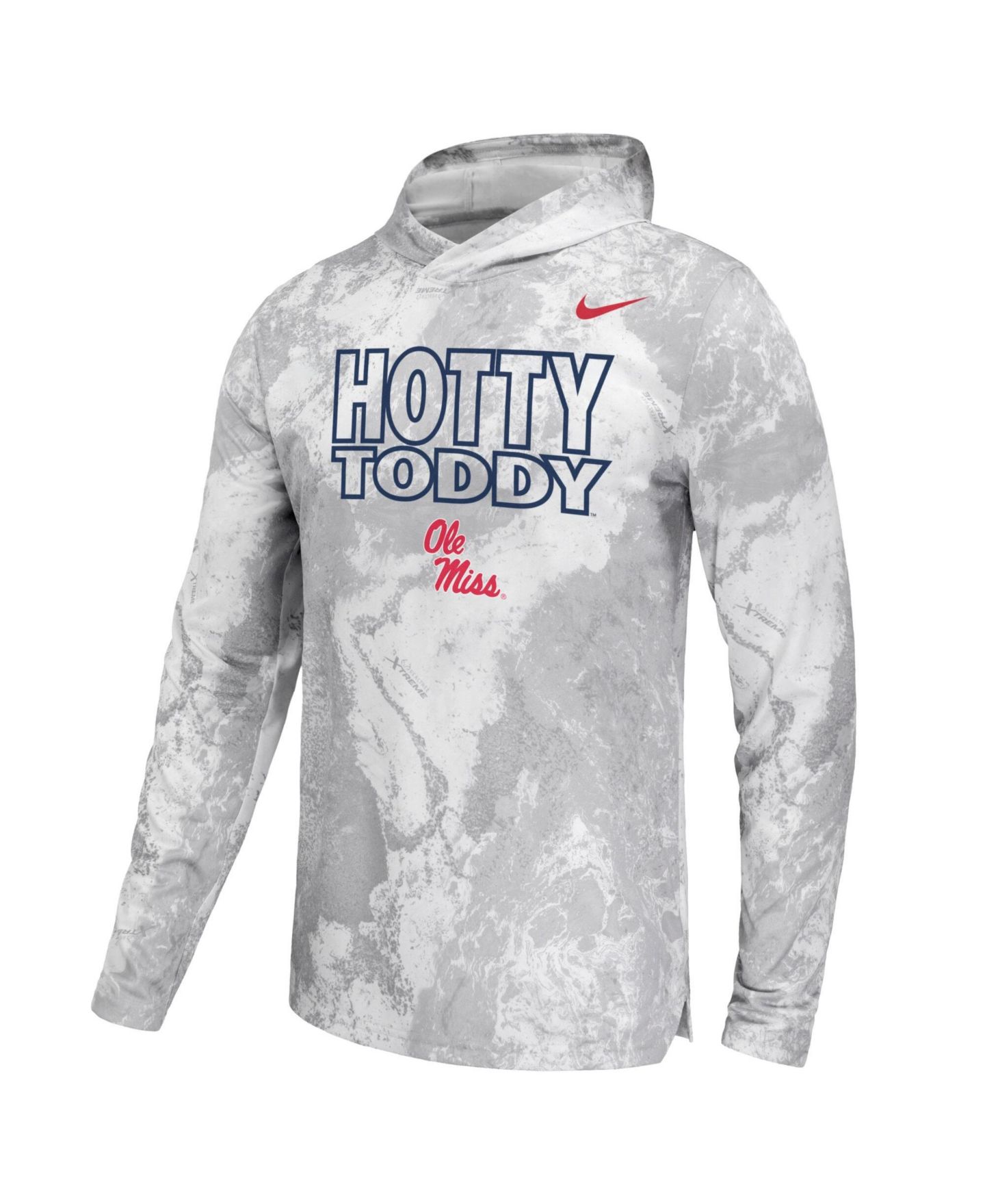 Мужская футболка Nike White Ole Miss Rebels x Realtree Dri-FIT Hooded Long-Sleeve — фото 2