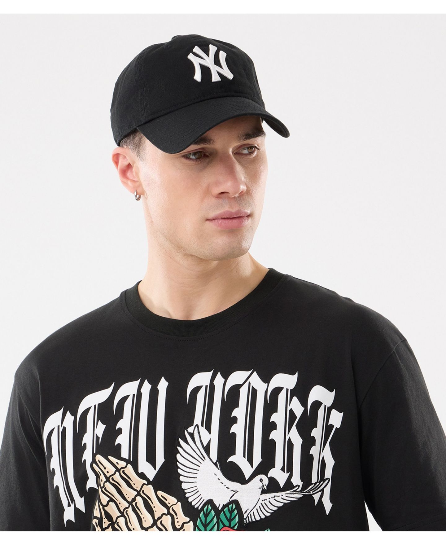 Мужская футболка New Era Black New York Yankees Lifestyle Blessed Aesthetic — фото 5