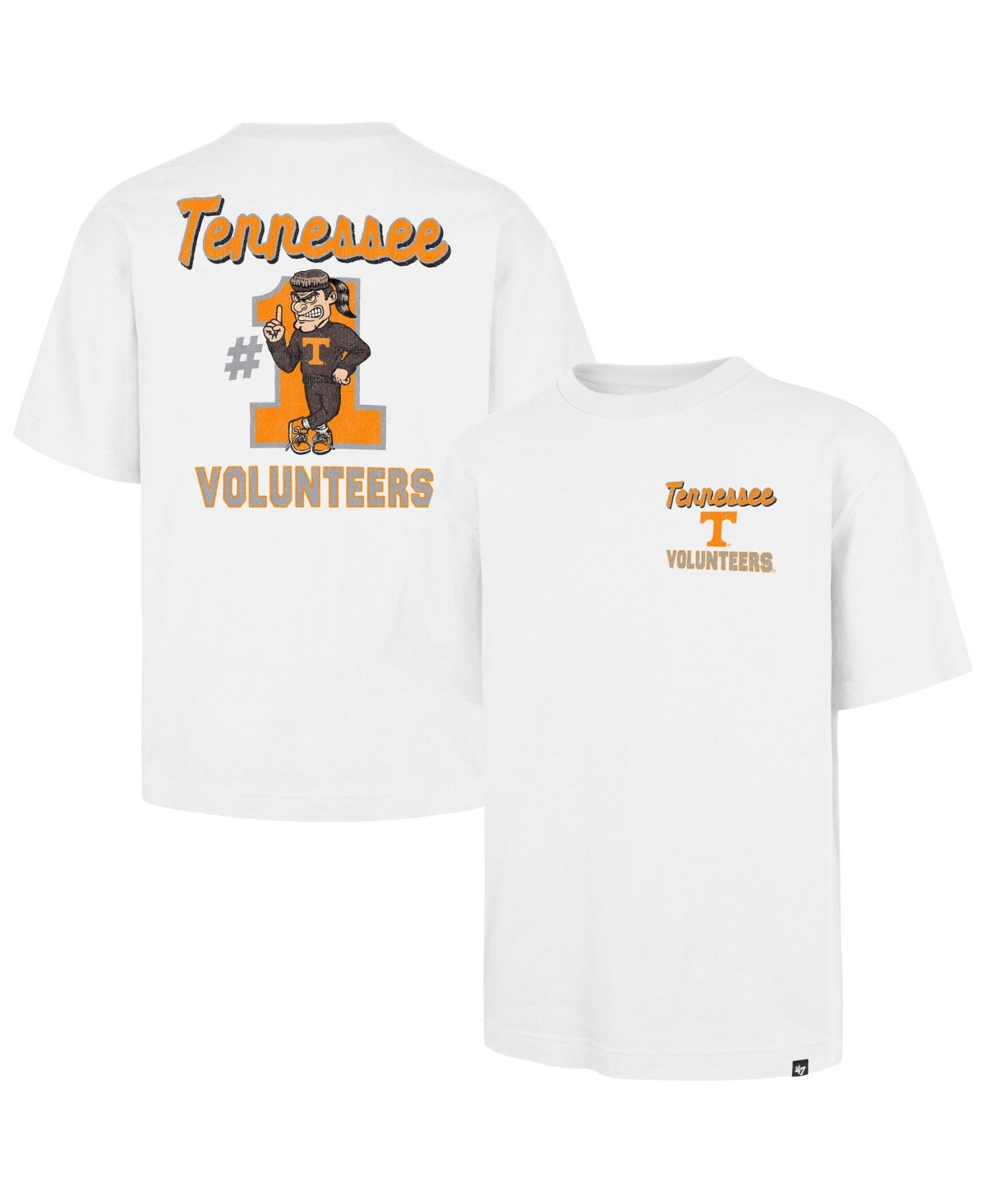 '47 Brand Men's White Tennessee Volunteers 1 Mascot Foundation T-Shirt - White