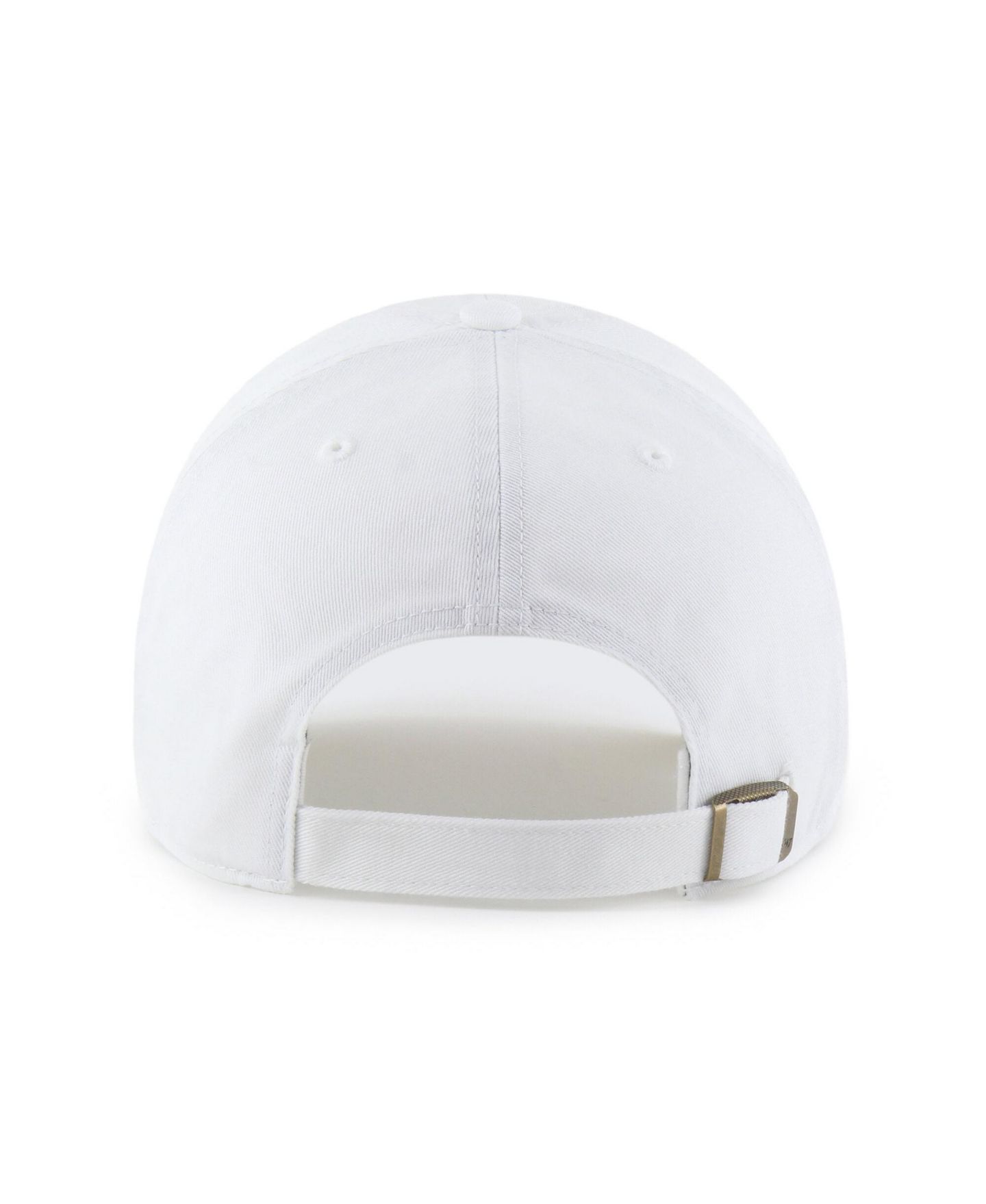 Кепка '47 Brand Mississippi State Bulldogs White Clean Up Adjustable Hat — фото 2
