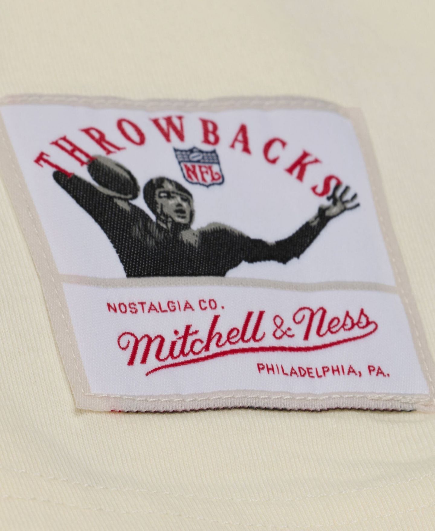Мужская футболка Mitchell & Ness Cream San Francisco 49ers Oversized Heritage Hues — фото 6