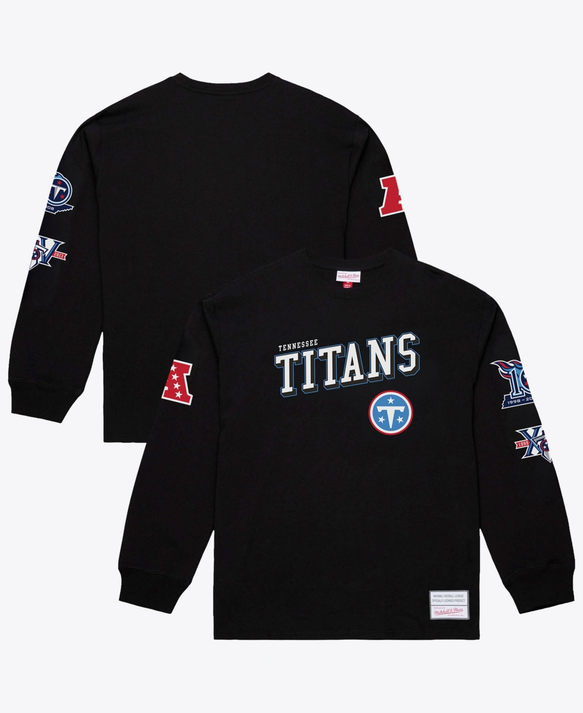 Mitchell & Ness Men's Black Tennessee Titans Training Camp Long-Sleeve T-Shirt - Black