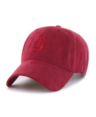 Men's and Women's Red Seattle Mariners Fall Feelings Ballpark Suede Clean Up Hat